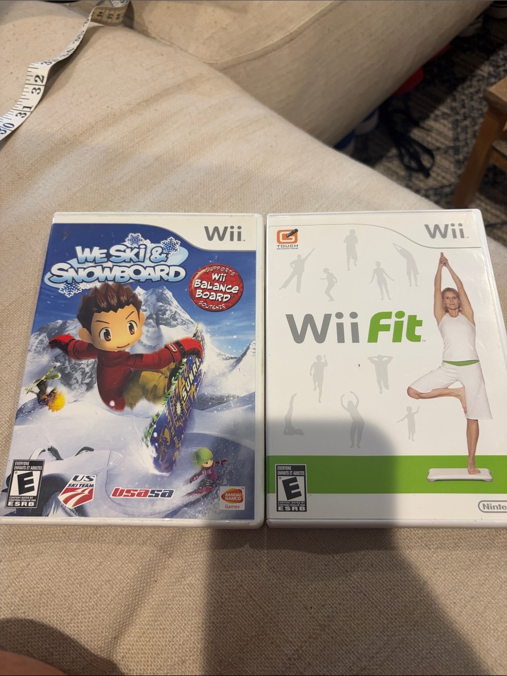 wii games we skin& snowboard and Wii Fit complete
